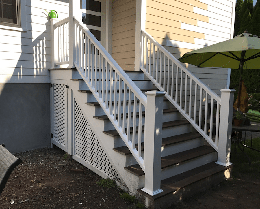 Rebuilt Back Stairs