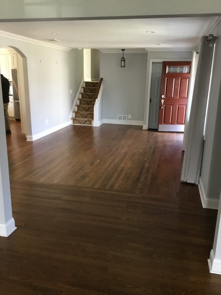 Living Room Before Floor Screening