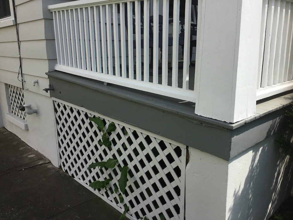 Repainted Porch After