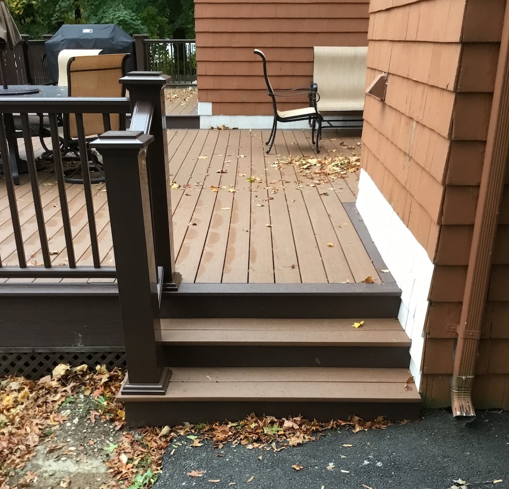 Newly Constructed Stairs and Deck