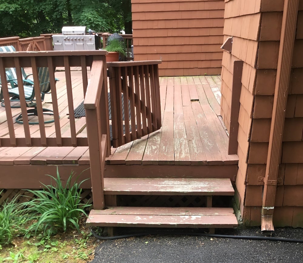 Side Stairs and Gate Before Replacing