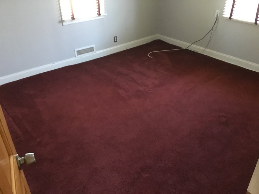 Carpeted Room Before