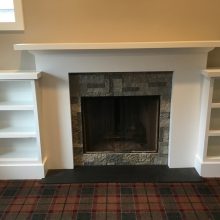 New Stone Fireplace Facade