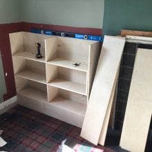 Building the New Shelving