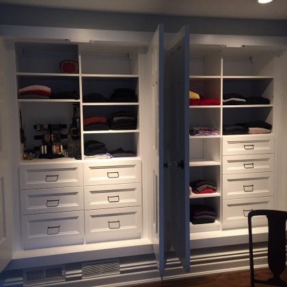 His and Hers Custom Closet System