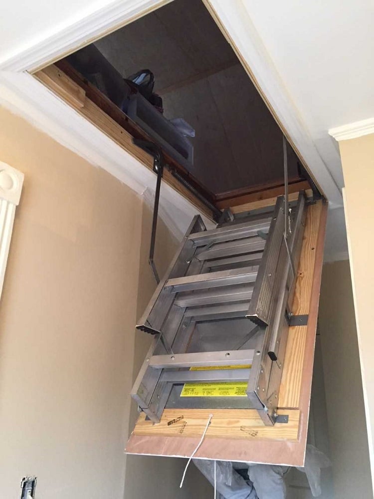 Replacing A Damaged Attic Staircase Monk's Home Improvements