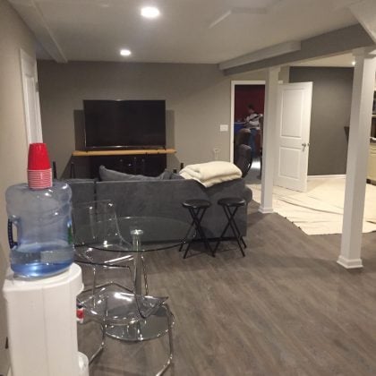 Finished Basement Area for Adults