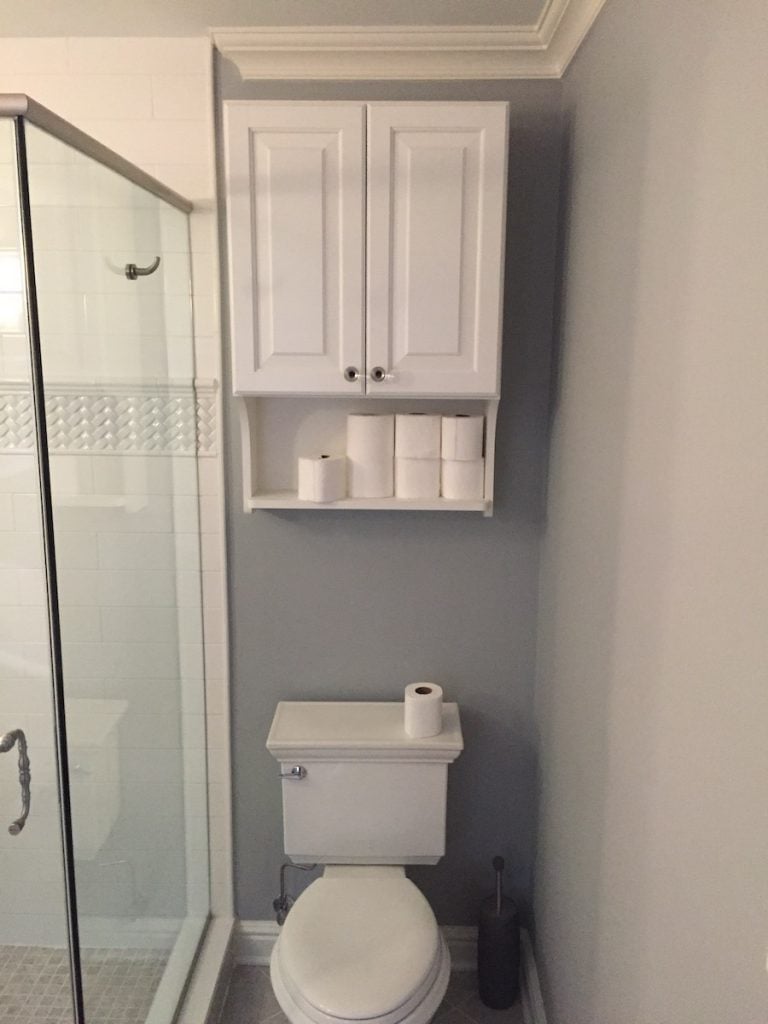 New Storage Cabinet over Toilet