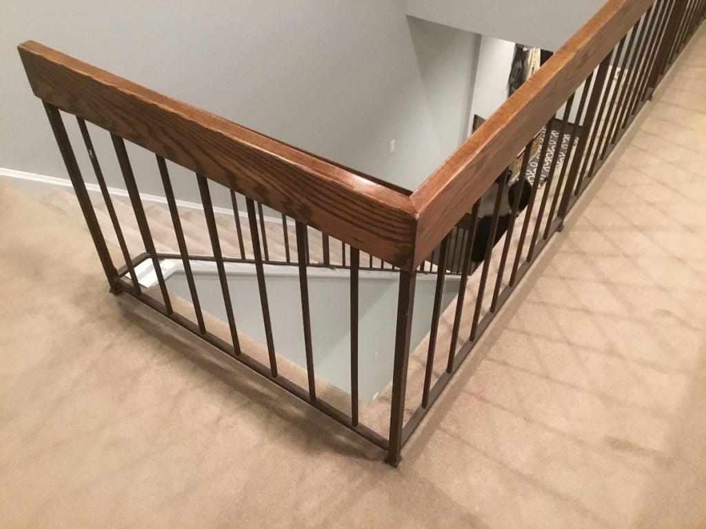 Existing Railing and Metal Spindles