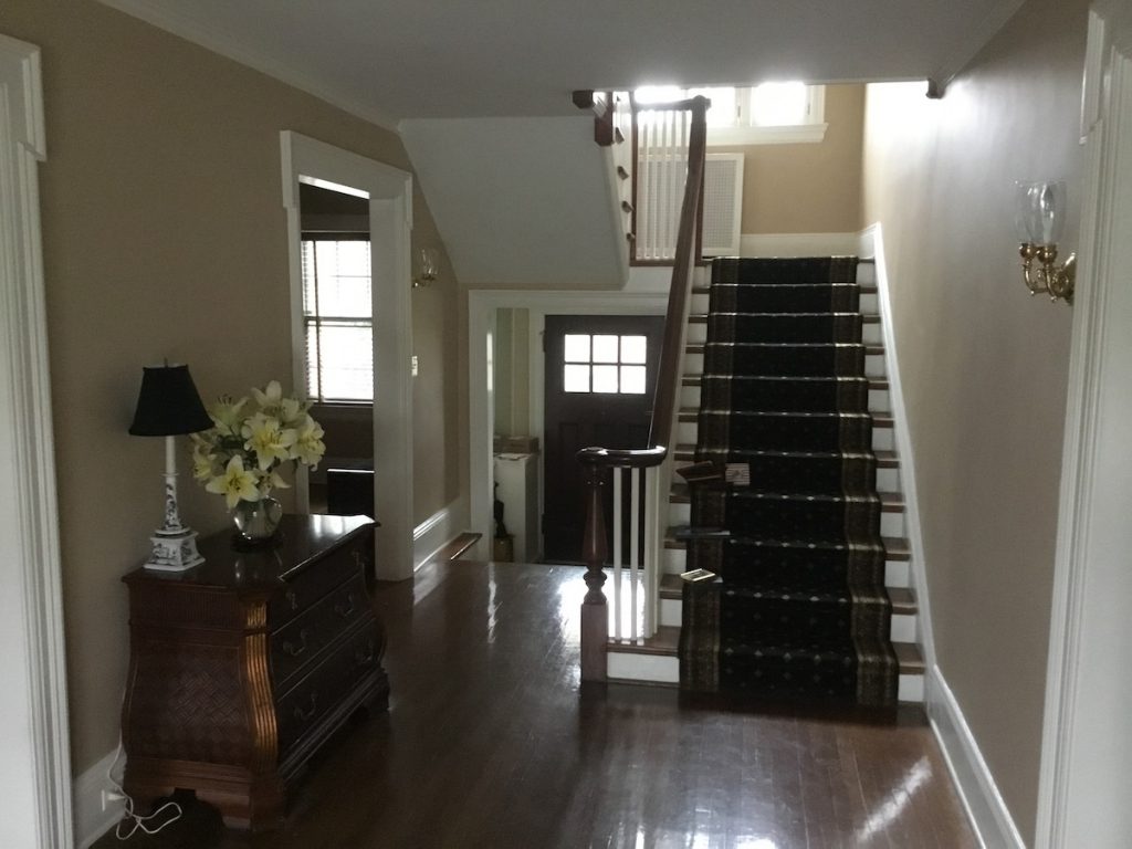 Foyer After Wallpaper Removal and Paint