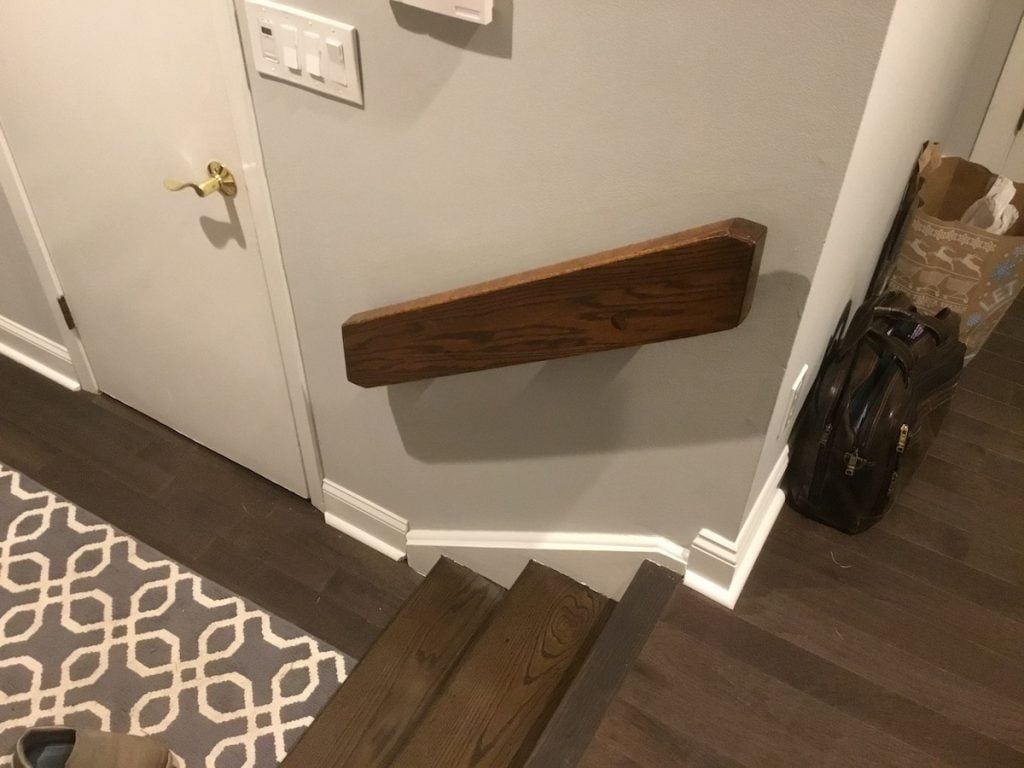 Small Railing that Matched Full Staircase Railing