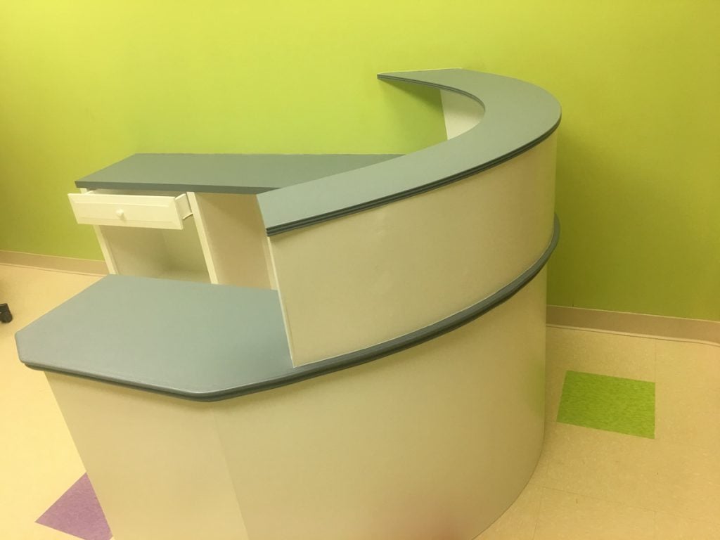 Pediatrician's New Reception Desk