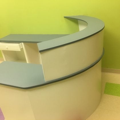 Pediatrician's New Reception Desk