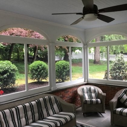 Newly Screened-In Porch