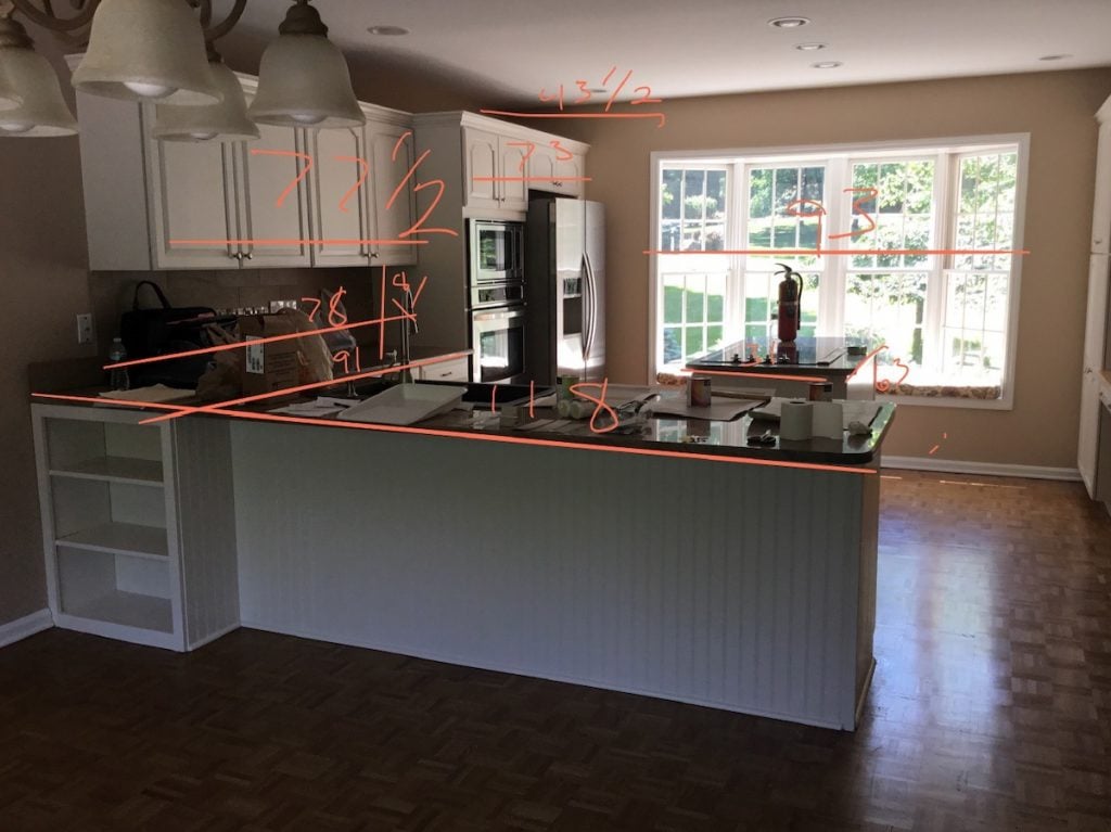Existing L-Shaped kitchen Before Remodel
