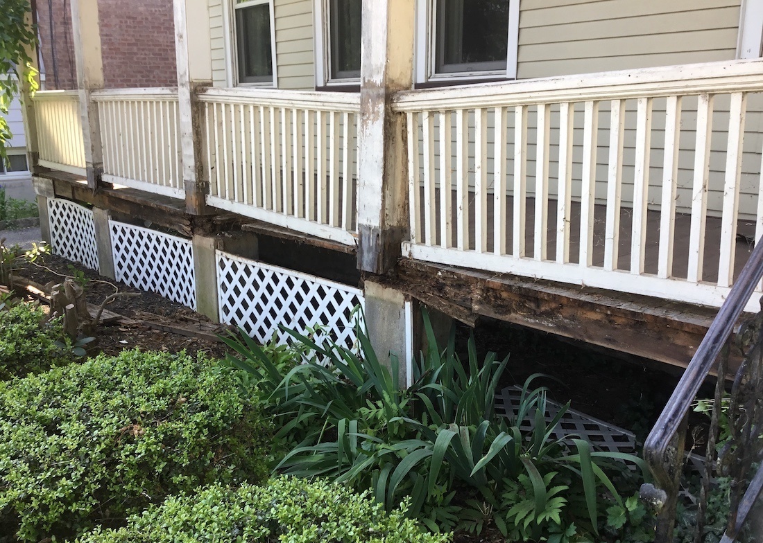 Rebuilding a Rotted Porch Monk's Home Improvements