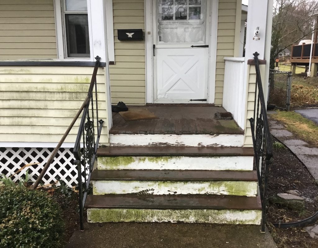 Front Porch Stairs Before