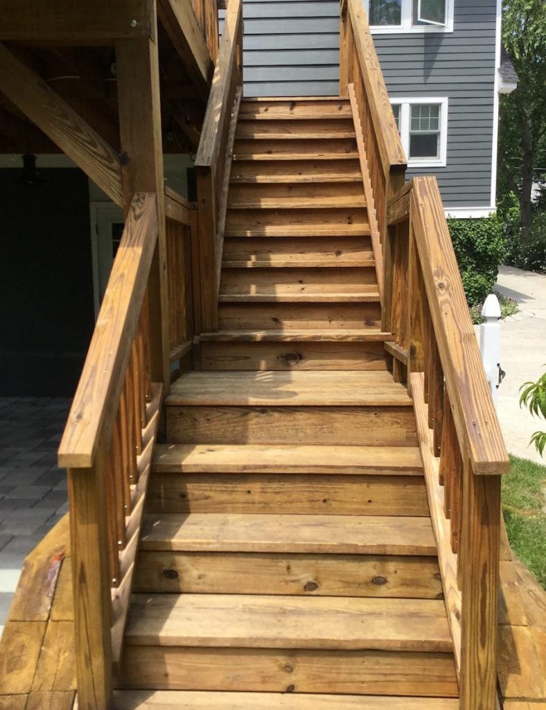 Stairs After Staining
