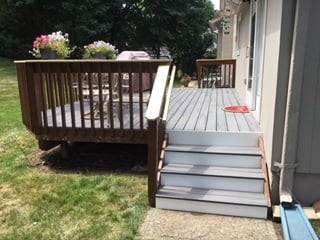 New Treads and Railing