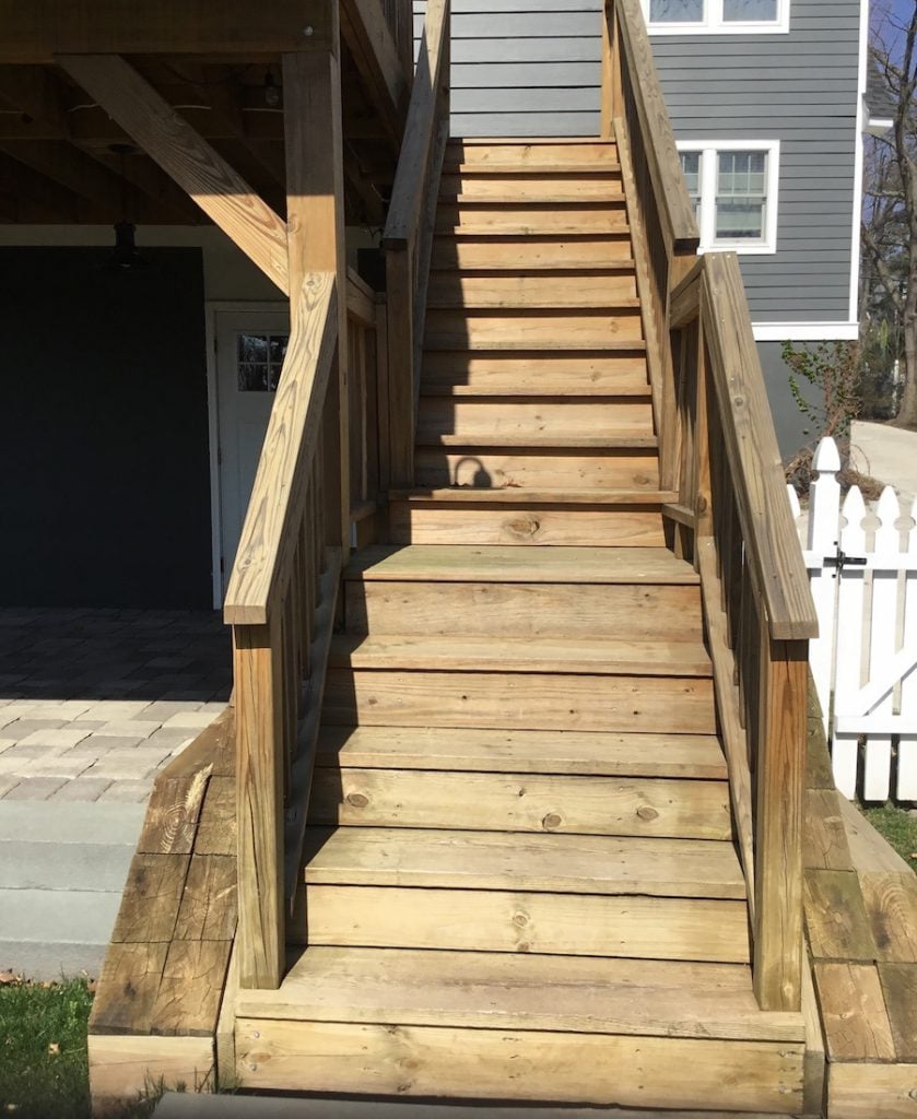 Worn Deck Stairs