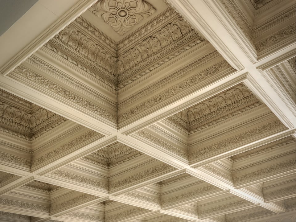 Ornate Coffered Ceiling Example