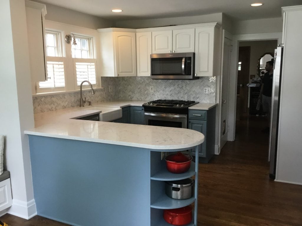 Two-toned cabinetry makeover