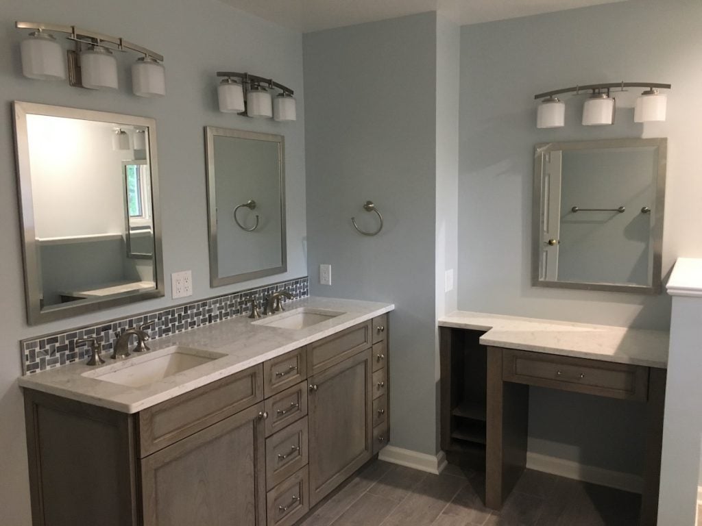 Grey Double Vanity