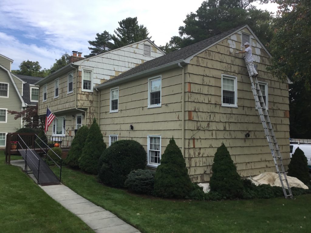 Priming the Cedar Shakes