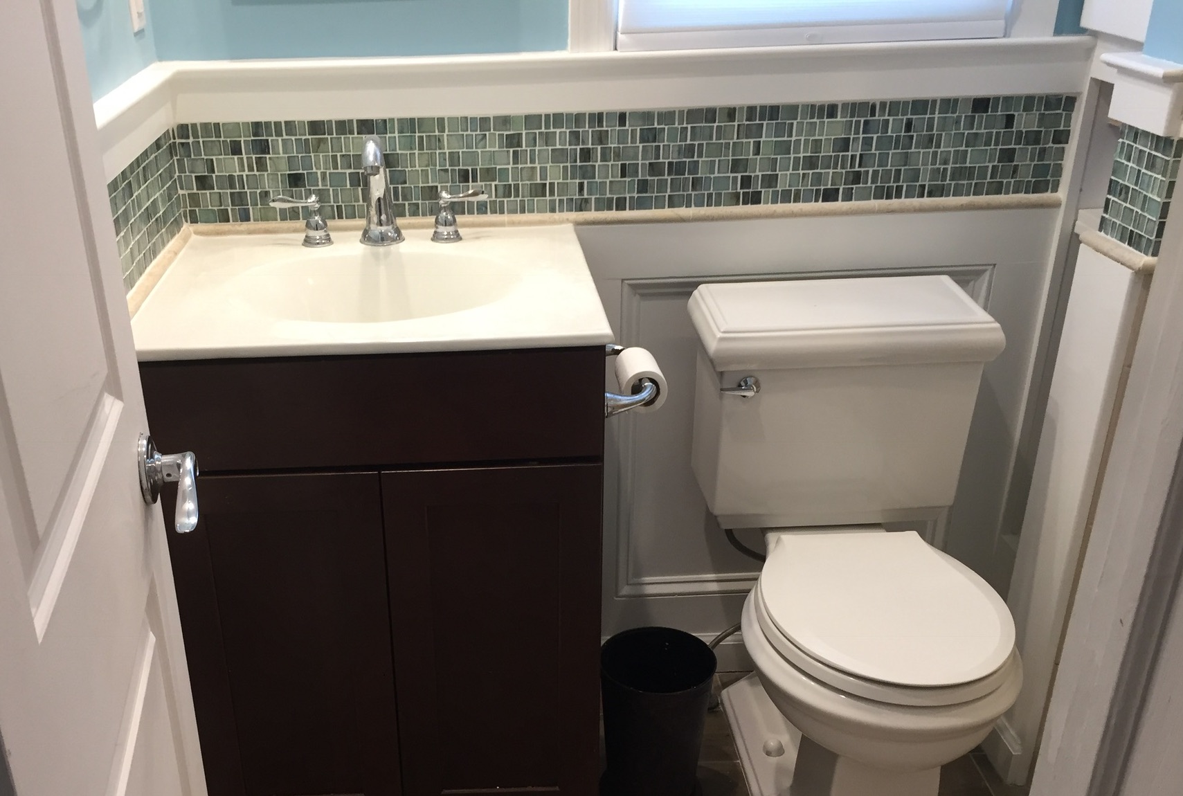 Glass Mosaic Tile Backsplash Bathroom Glass Designs