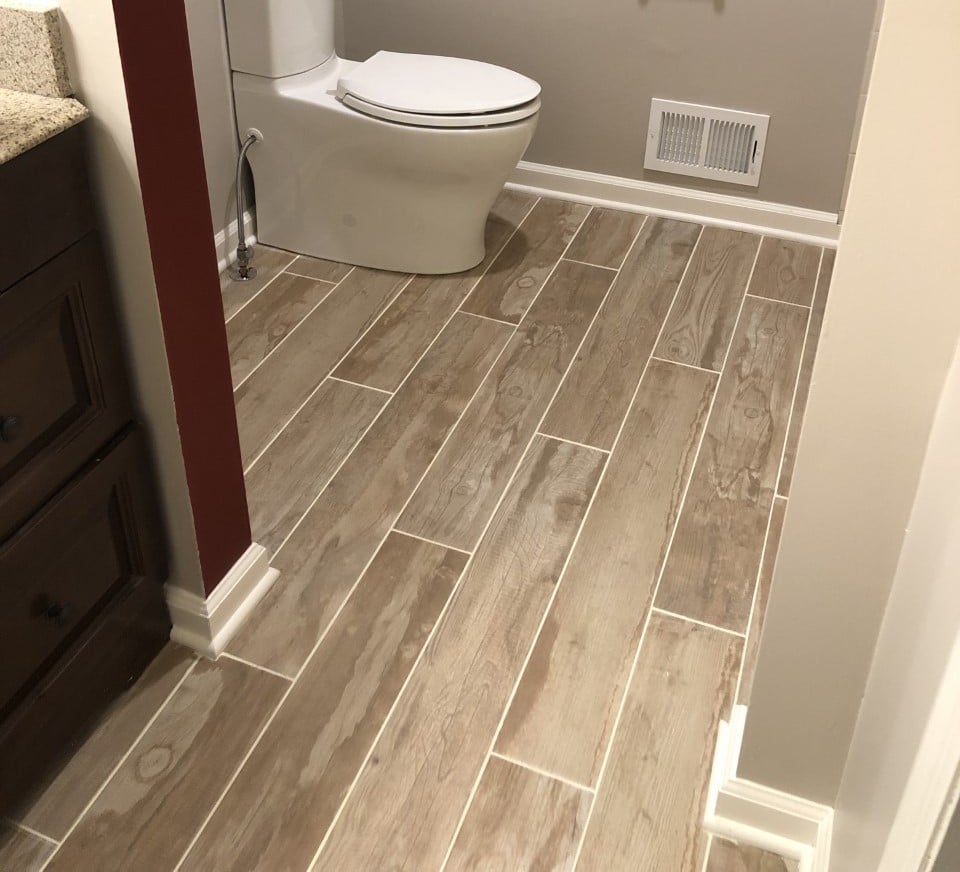 Wood-Look Plank Floor Tiles