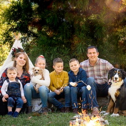 Trevor Monk and family