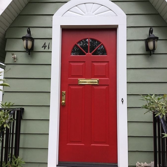 New Red Front Door