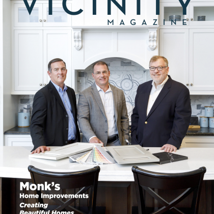 Monk's owners on the cover of Vicinity Magazine
