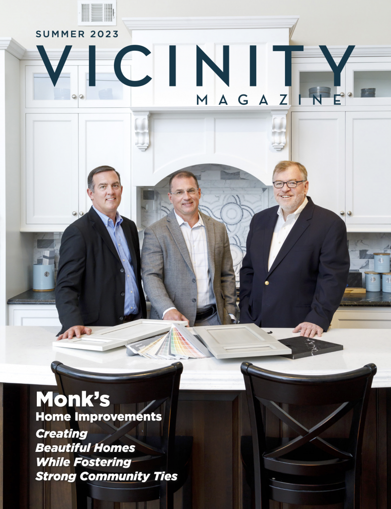 Monk's owners on the cover of Vicinity Magazine