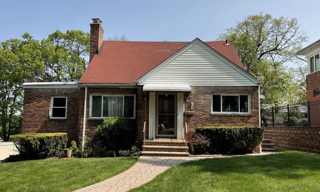 Front of home before addition